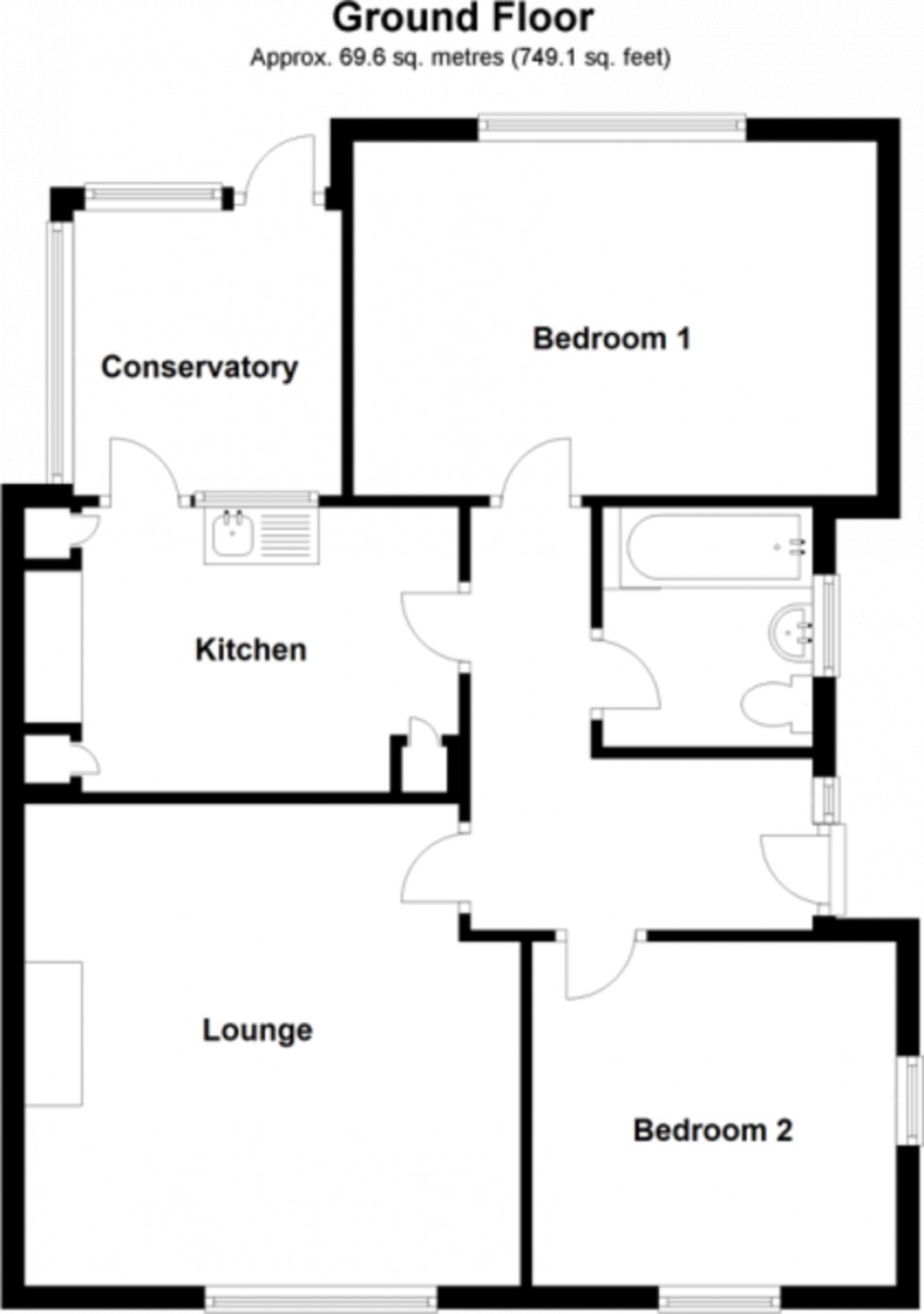 Floorplan for Inhurst Avenue, Waterlooville