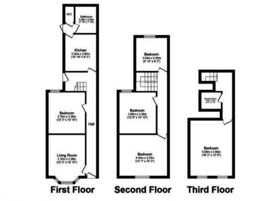 Floorplan for Playfair Road, Southsea