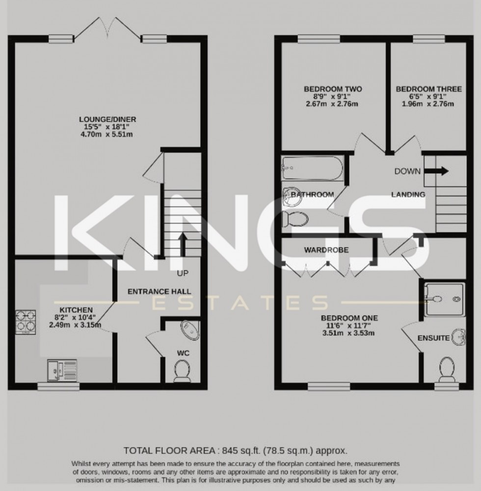 Floorplan for Alderman Gardens, Portsmouth
