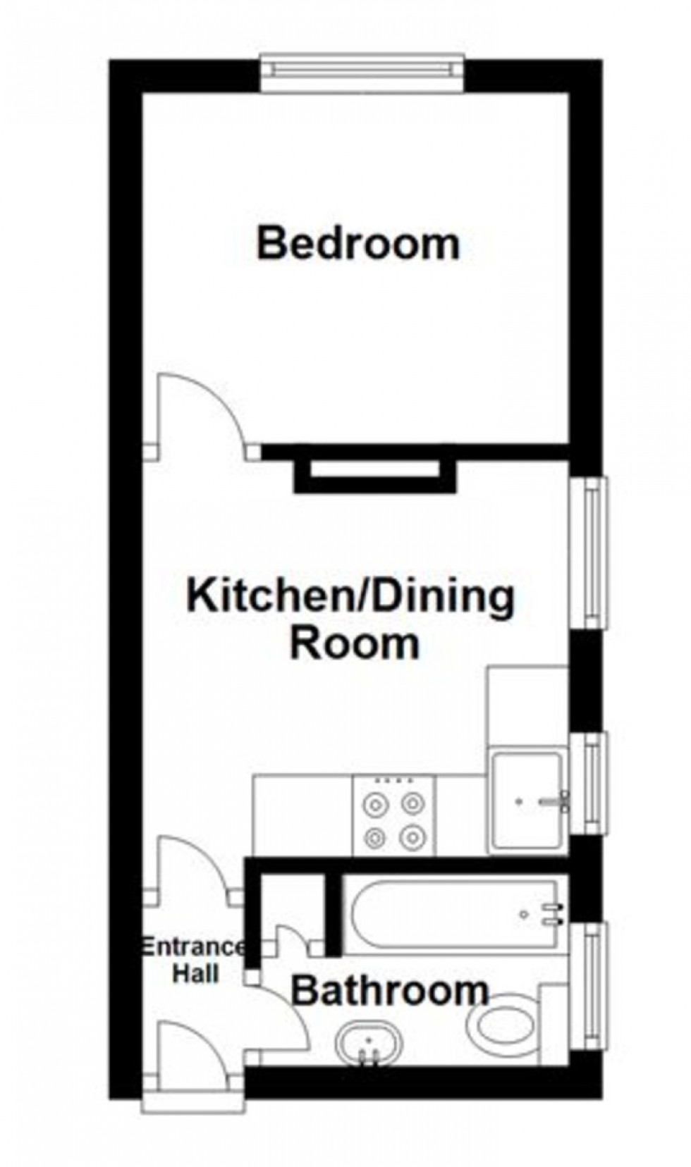 Floorplan for London Road, Portsmouth