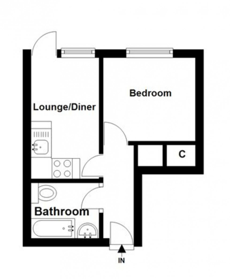 Floorplan for Fort Cumberland Road, Southsea