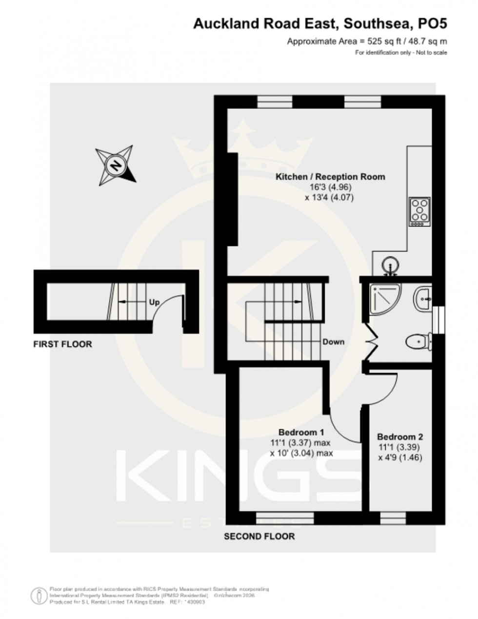 Floorplan for Auckland Road East, Southsea