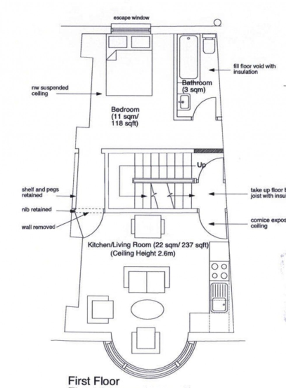 Floorplan for Oxford street, Southampton