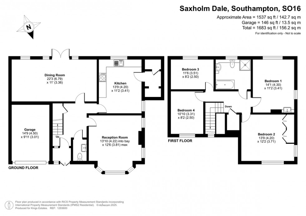 Floorplan for Saxholm Dale, Southampton