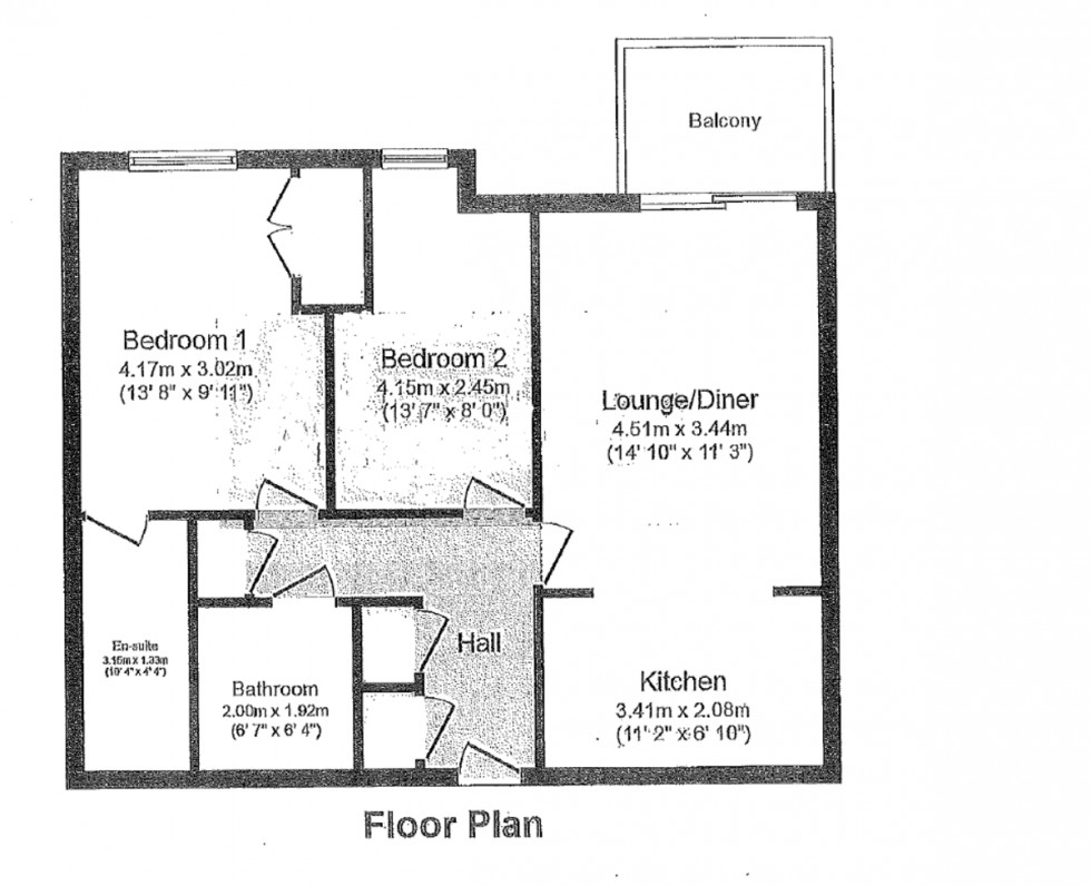 Floorplan for Greenway court