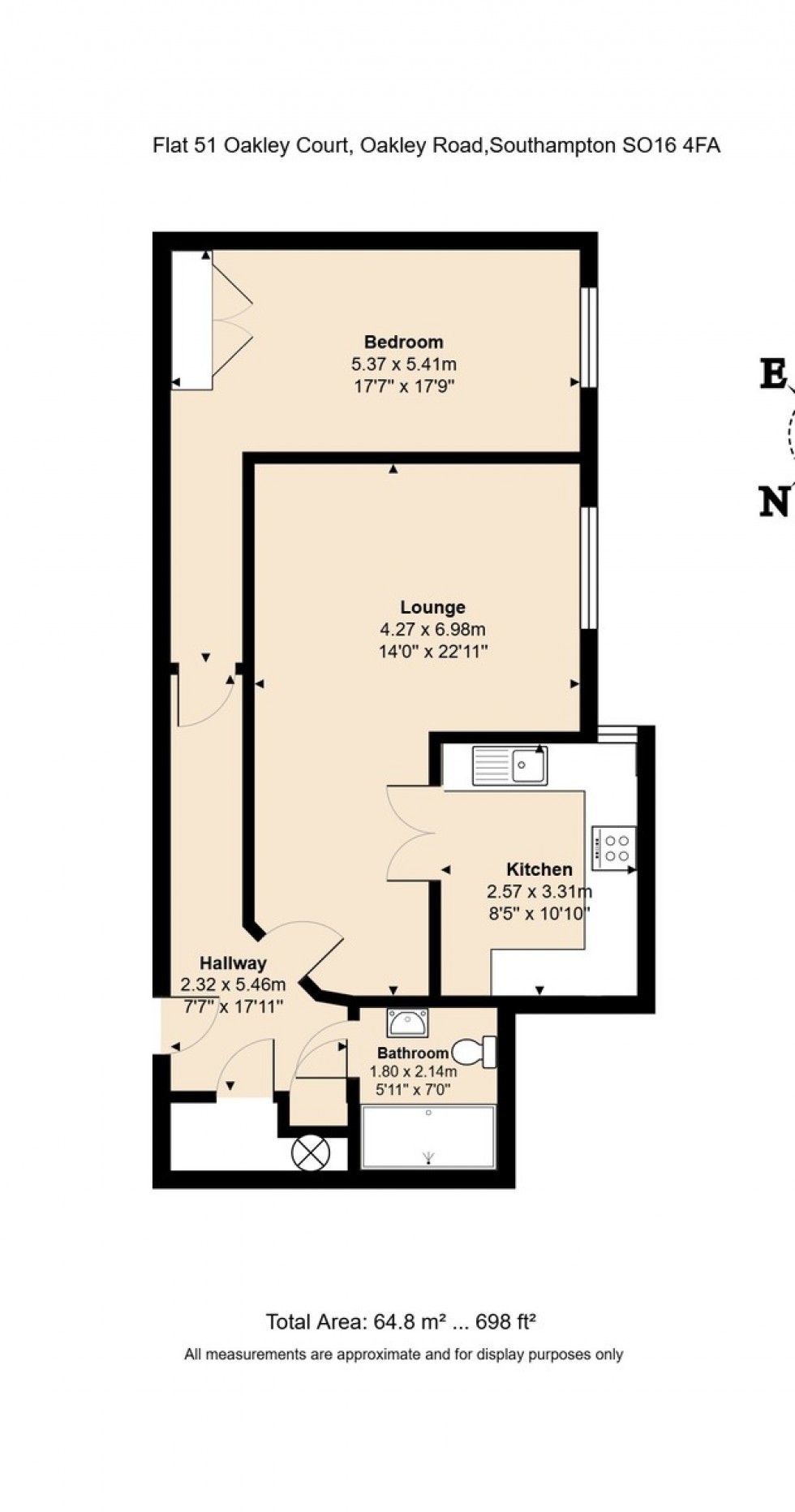 Floorplan for Oakley court