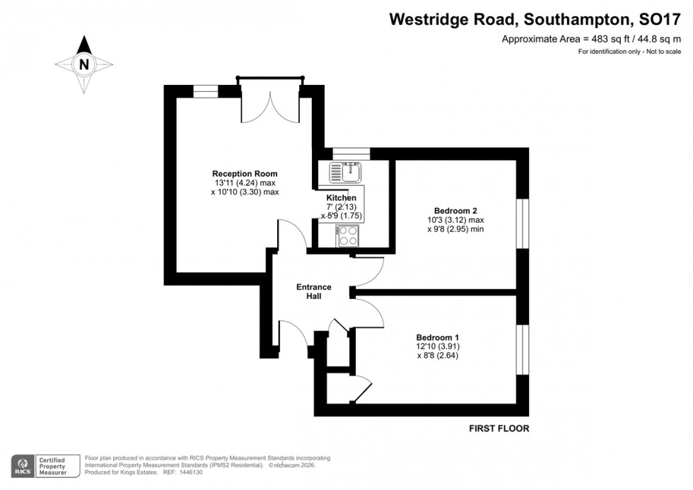 Floorplan for Wickham house