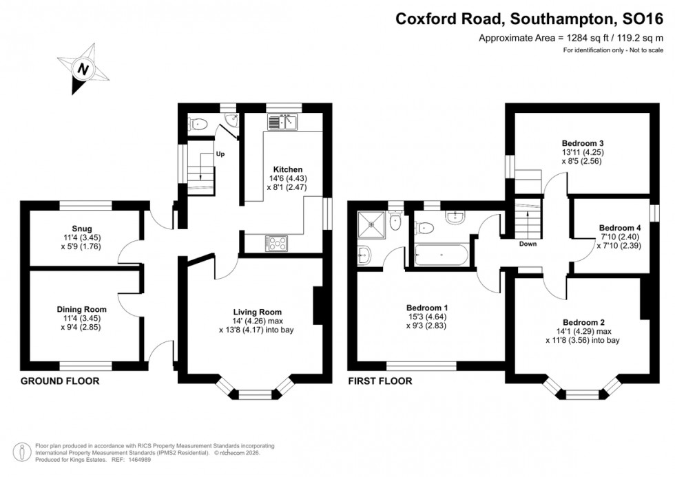 Floorplan for Coxford Road, Southampton