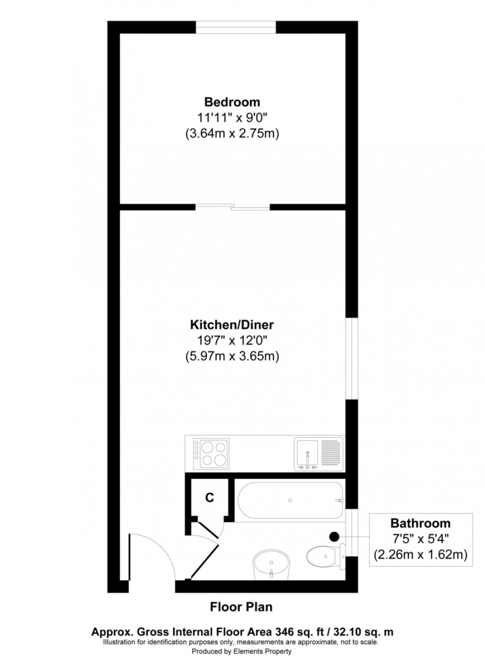 Floorplan for Howard Road, Southampton
