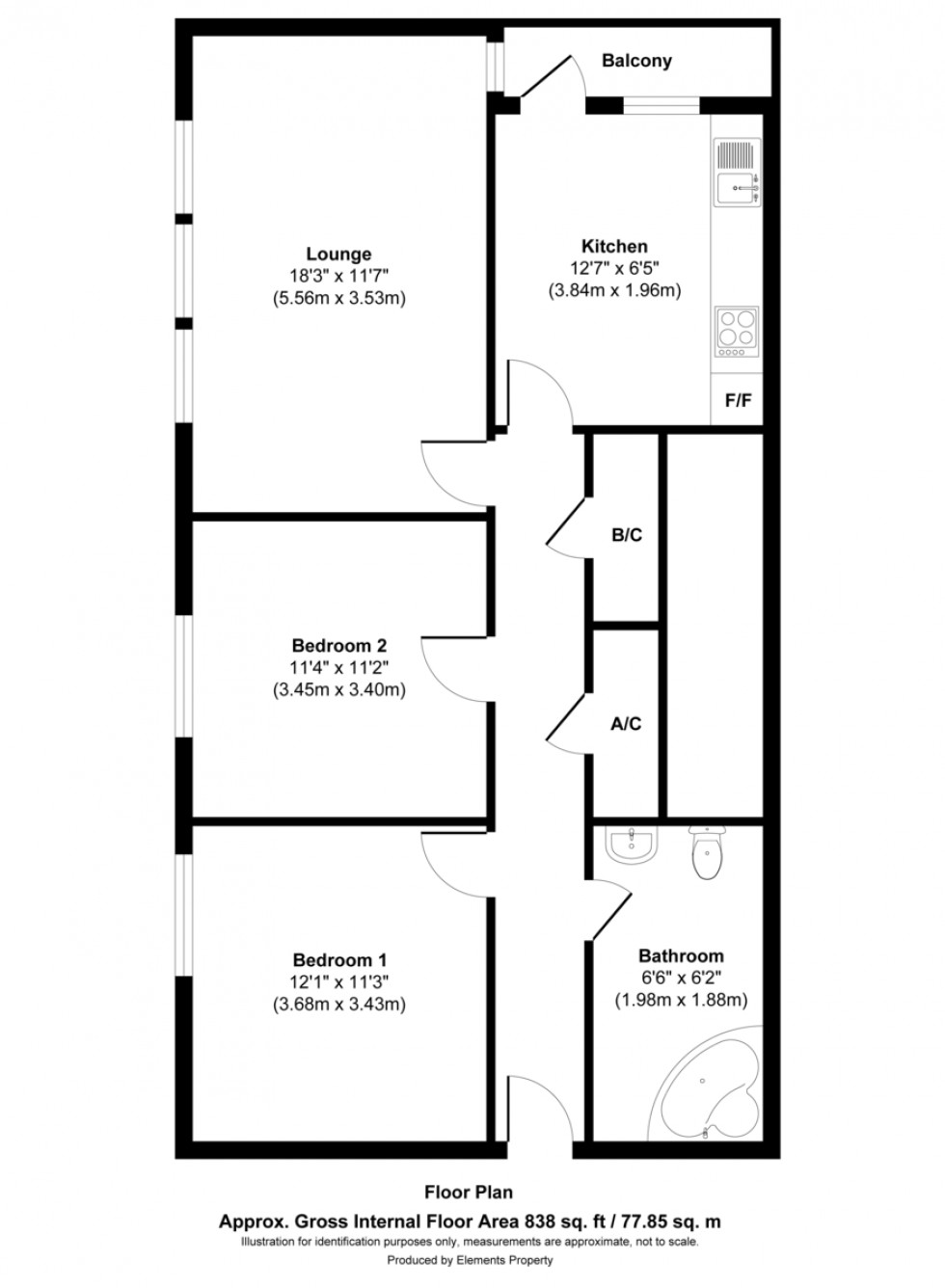 Floorplan for Windermere Avenue, Southampton