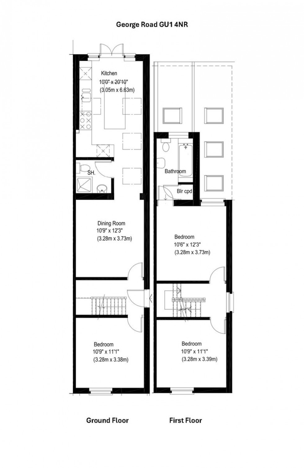 Floorplan for George Road, Guildford