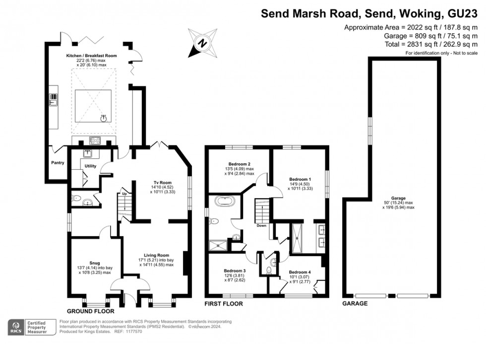 Floorplan for Send Marsh Road, Send, Woking