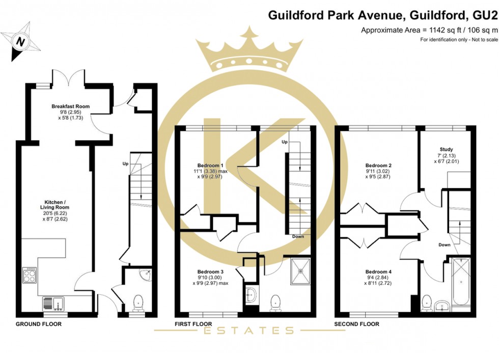 Floorplan for Guildford Park Avenue, Guildford