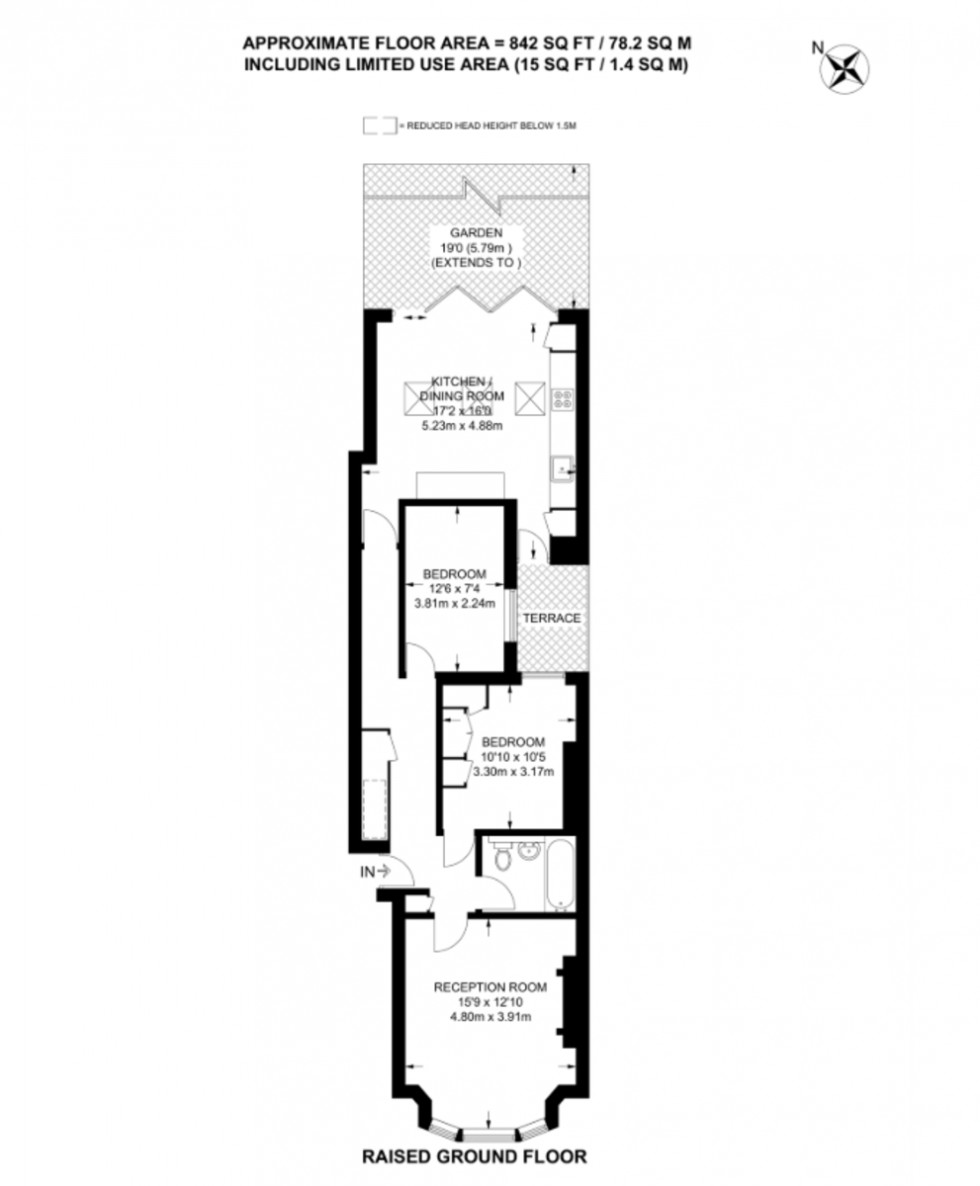 Floorplan for Callcott Road, Queens Park, London