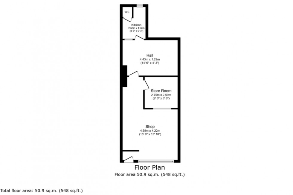 Floorplan for Copnor Road, Portsmouth